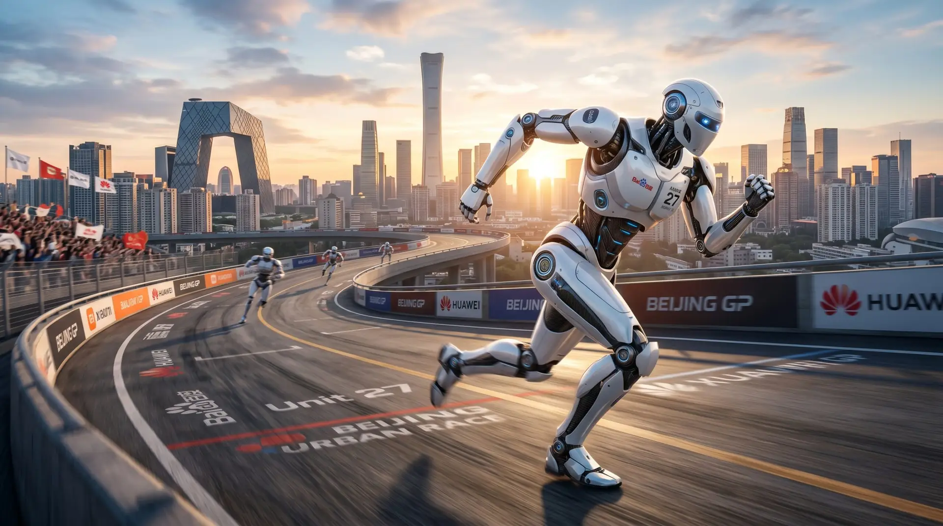 humanoid robot half marathon Beijing 2026 race start