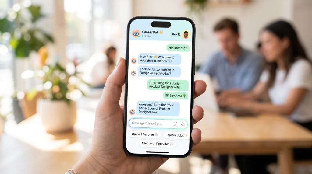  inploi AI talent agent mobile candidate experience