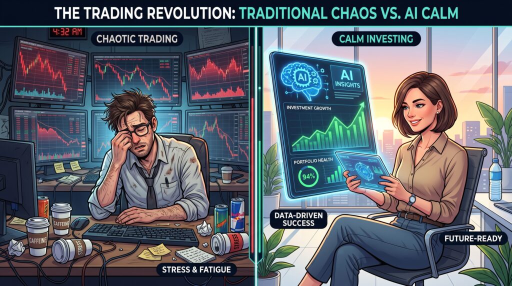 Difference between manual stock trading and AI stock market prediction and how to use AI stock market prediction guide