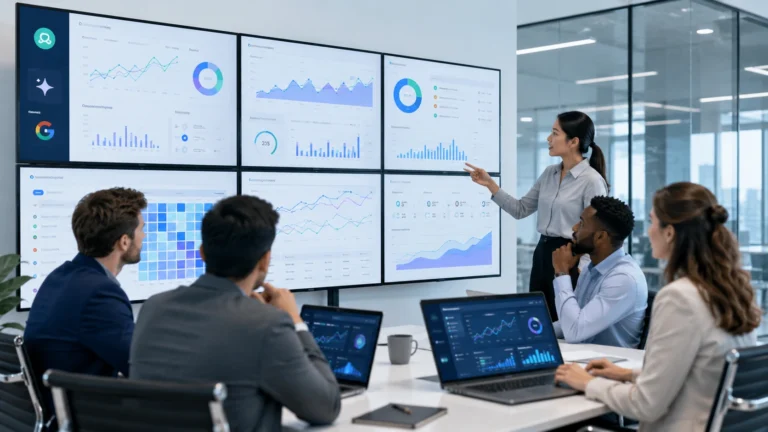 AI search visibility tools dashboard showing brand monitoring across ChatGPT, Gemini, and Google AI Overviews in 2026