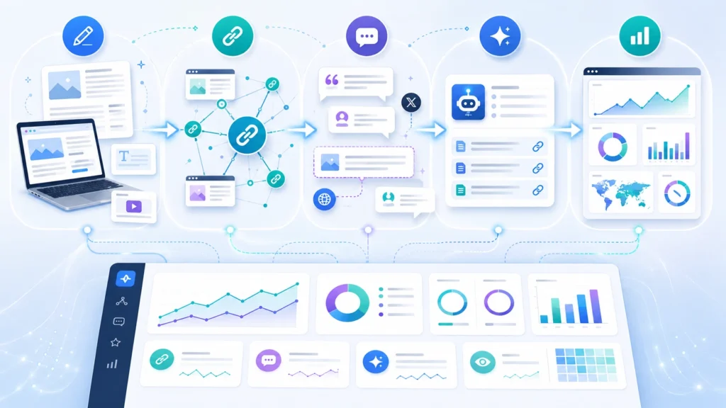 How businesses improve AI search visibility through content strategy and brand authority building