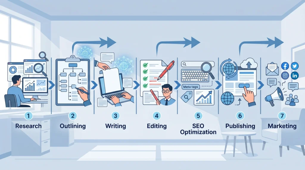  Best AI Tools for Writing Blog Posts workflow