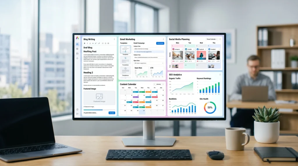 AI tools for content creation and marketing