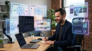 best AI tools for entrepreneurs in 2026 shown on a startup automation dashboard