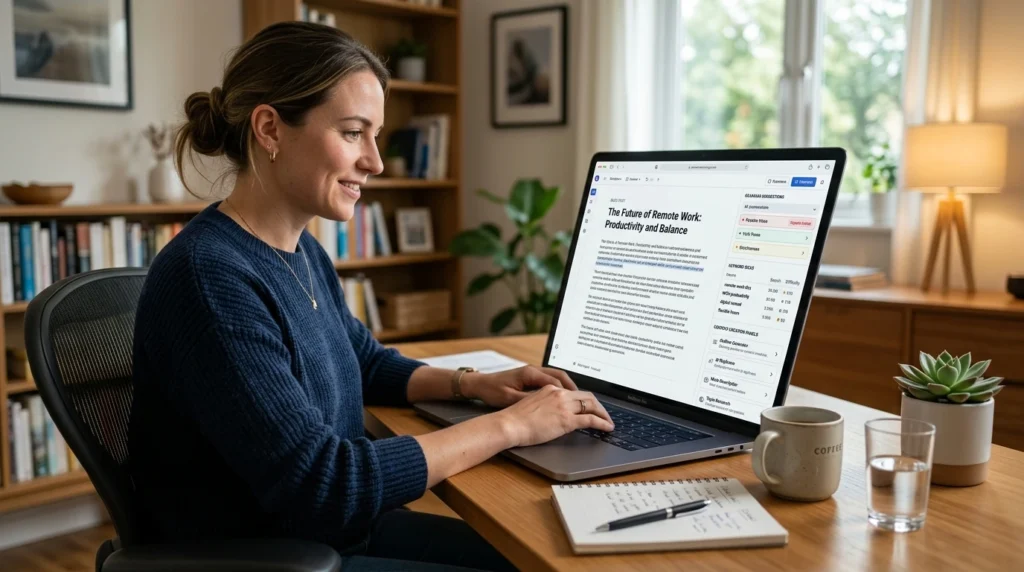 AI content writer using tools for writing