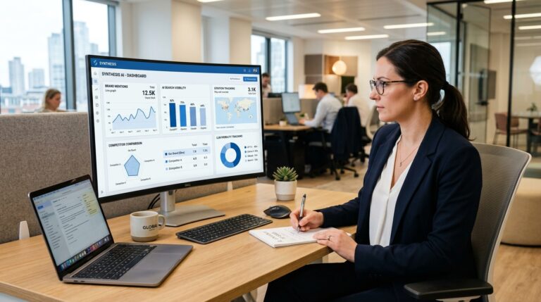 AI visibility software dashboard for GEO tracking and AI search monitoring