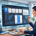 AI competitive analysis dashboard comparing competitor websites, keywords, pricing, and search visibility